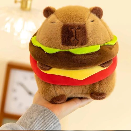 PELUCHE CAPIBARA CAPYBARA HAMBURGUESA 24CM