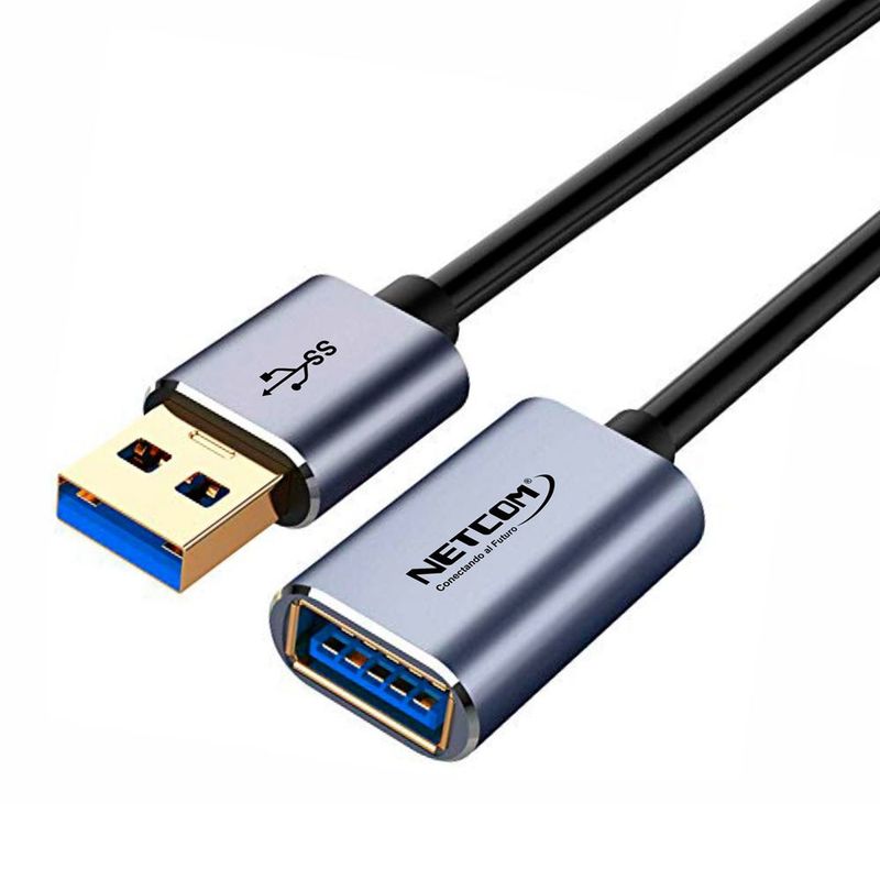 Cable-Extension-Usb-30-Macho-A-Hembra-10-Metros-NETCOM-5Gbps