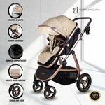 Coche-Cuna-de-Lujo-Bambino-«UNIVERSE»-Edicion-Limitada-Beige