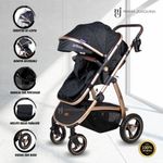 Coche-Cuna-de-Lujo-Bambino-«UNIVERSE»-Edicion-Limitada-Black