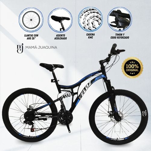 Bicicleta Deportiva Aro 26 Ascent Azul