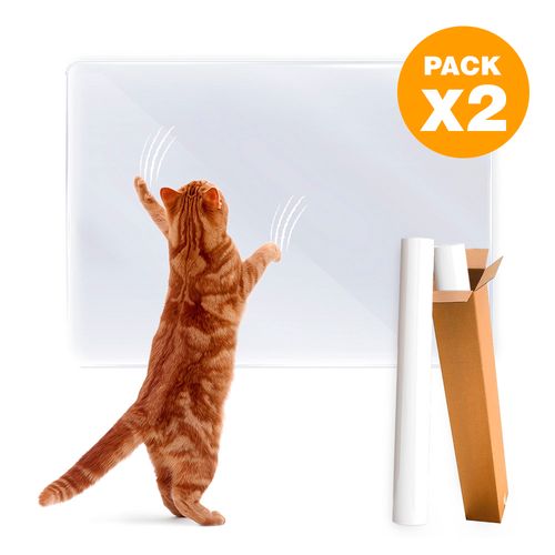 Pack x2 Vinilo Protector Transparente con Adhesivo Anti Arañaduras 45X30 CM KL6