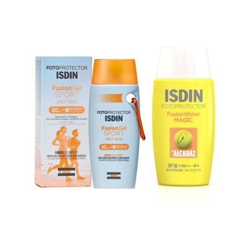 Pack Isdin Fotoprotección Deportistas Fusion Water By Alcaraz + Gel Sport