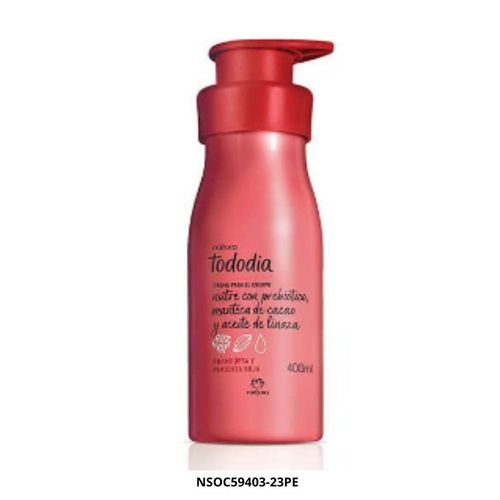 Crema para el Cuerpo Natura Tododía Frambuesa y Pimienta Rosa 400 ml