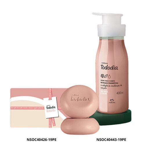 Set Natura Tododía Hidratante Corporal Nuez Pecán y Cacao con Jabones