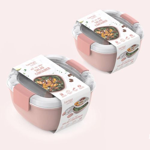 Pack x2 Lonchera para Ensalada Salad Bentgo Lunch Box - Blush Marble