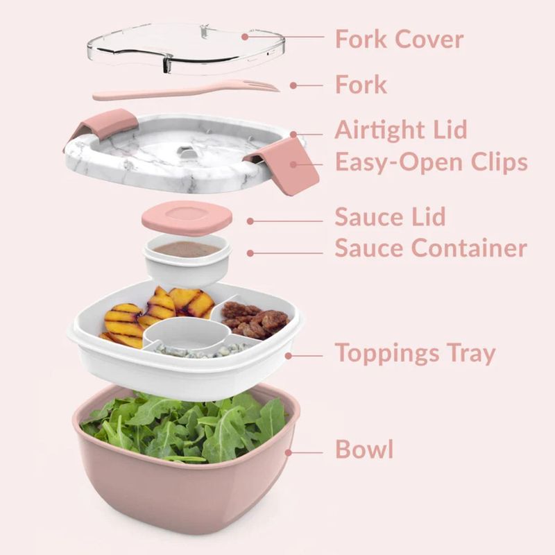 Lonchera-para-Ensalada-Salad-Bentgo-Lunch-Box---Blush-Marble