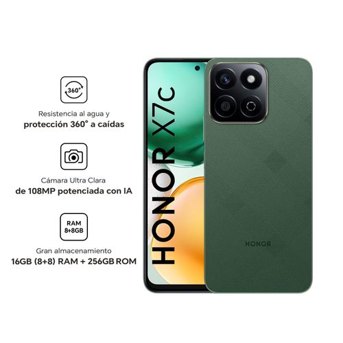 Celular HONOR X7c 256GB 8GB ALT-LX3 6.7" Green