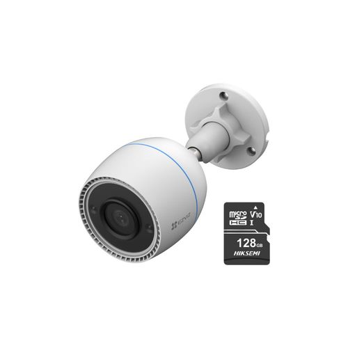 Cámara de seguridad inteligente para exteriores H3C Full HD + Micro SD 128gb - Ezviz