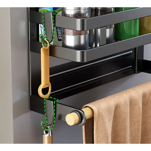 MagRack™ - Estante Magnético para Refrigerador con Estantería y Soporte para Toallas