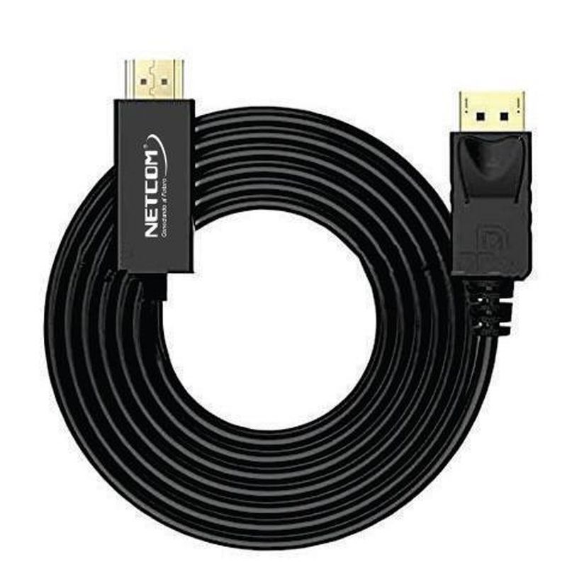 Cable-Displayport-a-HDMI-Netcom-Pvc-Macho-5-Metros-4k-DP-a-HDMI-60hz