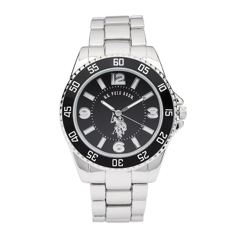 Reloj-US-Polo-Assn-USC80515-Analogico-para-Hombre-Plateado-Negro