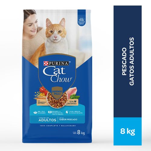 ALIMENTO DE GATO CAT CHOW ADULTOS PESCADO 8KG