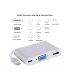 Adaptador-convertidor-Tipo-C-A-Hmdi-Usb-30-Vga-Audio-tipo-C-5-En-1