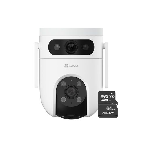 Cámara de seguridad WIFI H9C Doble lente 2K 3MP + Micro SD 64gb - EZVIZ