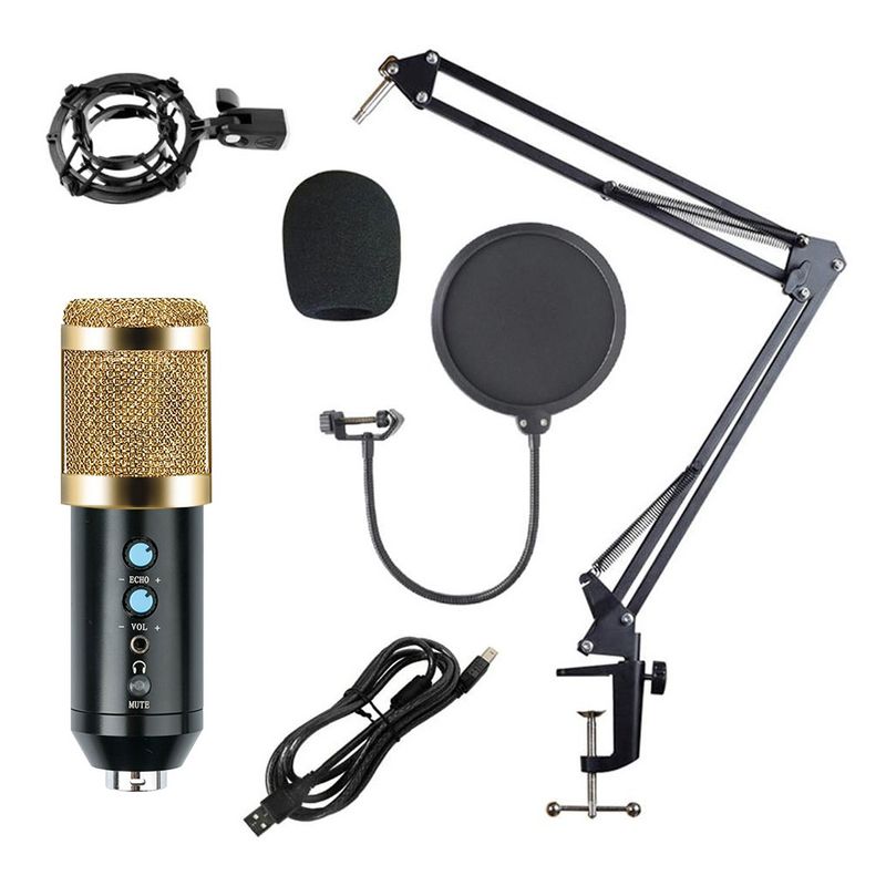 -Microfono-Condensador-profesional-BM858TZ-USB-estudio-de-grabacion-PC---Dorado