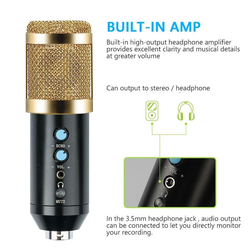 -Microfono-Condensador-profesional-BM858TZ-USB-estudio-de-grabacion-PC---Dorado