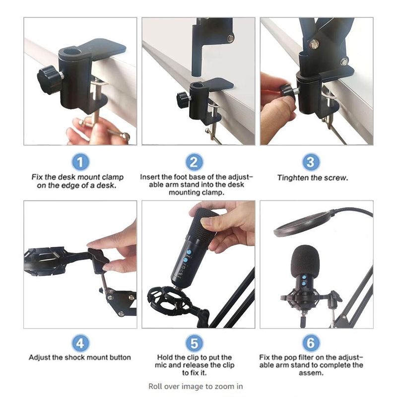 -Microfono-Condensador-profesional-BM858TZ-USB-estudio-de-grabacion-PC---Dorado