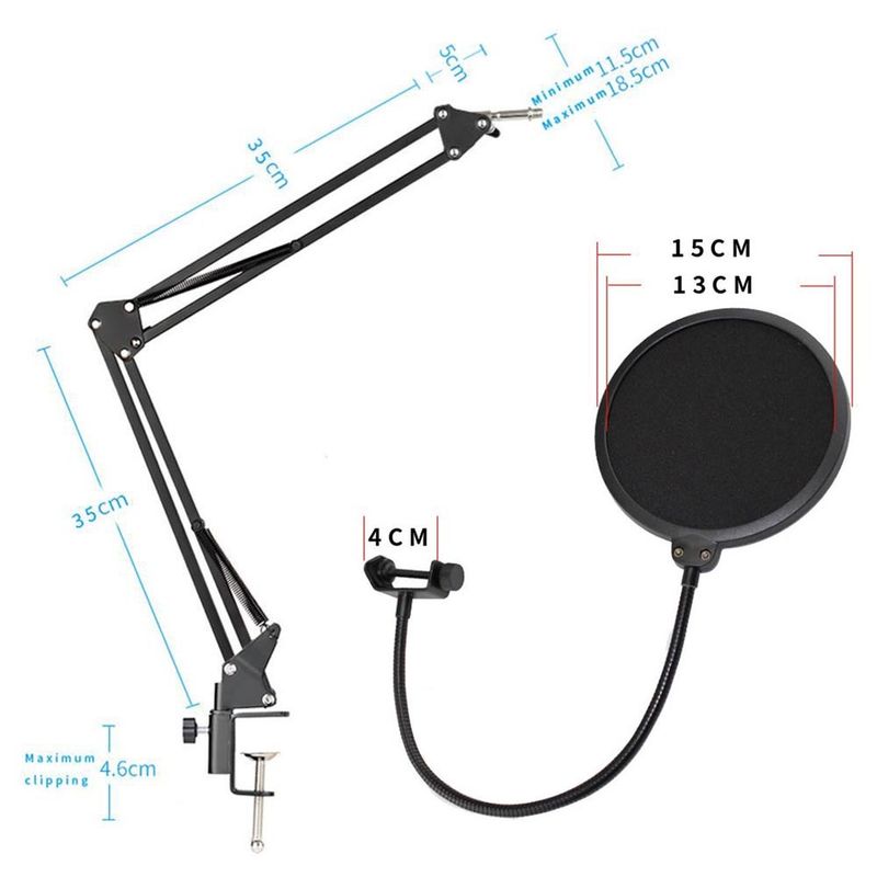 -Microfono-Condensador-profesional-BM858TZ-USB-estudio-de-grabacion-PC---Dorado