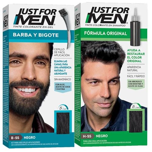 Pack dúo JFM Tinte + Barba y bigote negro 40 GR