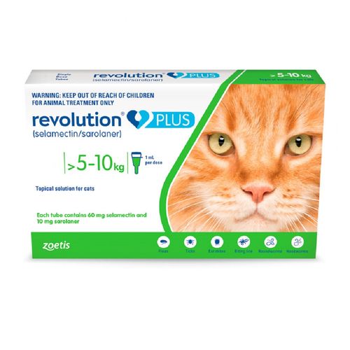 Pipeta Antipulgas para Gatos Revolution Plus de 5 a 10kg