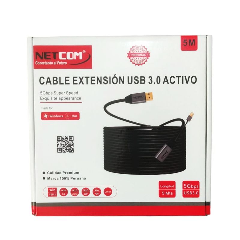 Cable-Extension-USB-30-Activo-Netcom-Macho-a-Hembra-5-Metros