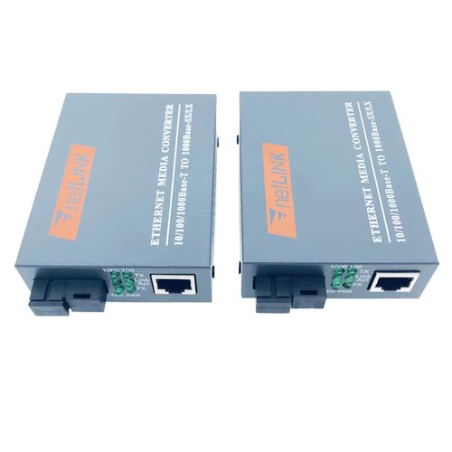 1 Par De Convertidores De Medios De Fibra Htb-GS-03 a/b 20km 1000mb