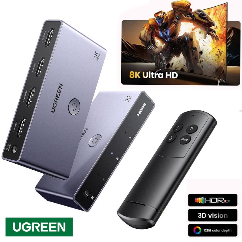 Hdmi-Switch-8k-3-x1-UGREEN-control-remoto-3D-Multiplicador-HDR-8k-60hz