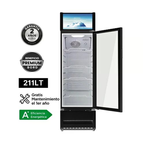 Vitrina Exhibidora Bord Vertical 211LT EX211-M Blanco (JYA)