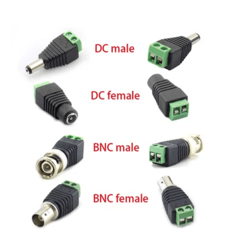 100-pares-conector-hembra-macho-DC-para-cable-de-camara-CCTV-tiras-led