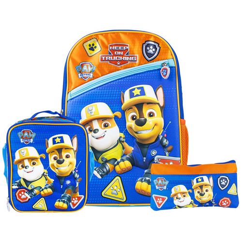 Set Scool Ranger Mochila Lonchera Cartuchera Paw Patrol Deluxe