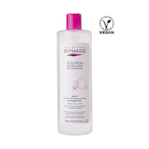 Agua Micelar Desmaquillante (Pieles Sensibles, secas, irritables) 500ml BYPHASSE