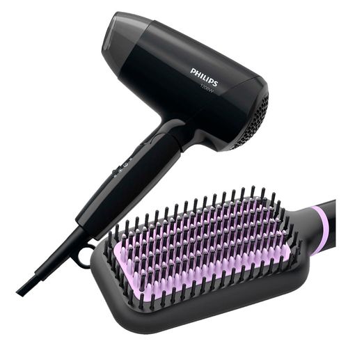 Secadora de Cabello PHILIPS BHC010 + Cepillo Alisador BHH880