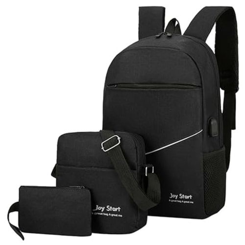 Pack Mochila Morral 3 En 1 Joy Start - Negro