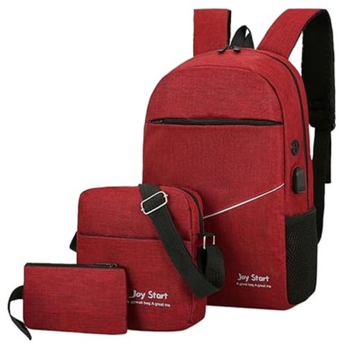 Pack Mochila Morral 3 En 1 Joy Start - Rojo