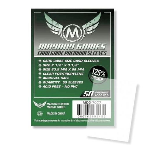 FUNDA CARD GAME VERDE PRM_63,5 X 88MM PREMIUM GRUESAS 90 MICRAS