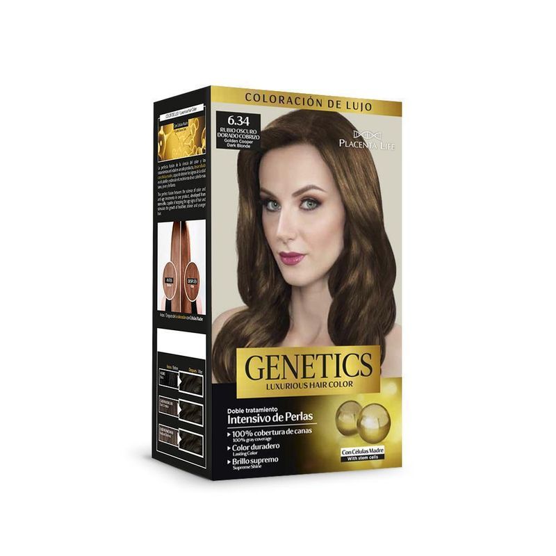 GENETICS-Kit-de-Tinte-634-Rubio-Oscuro-Dorado-Cobrizo