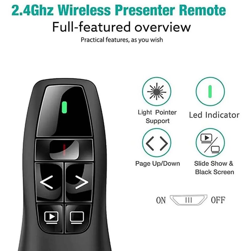 Puntero-Presentador-de-Diapositivas-10m-USB-laser-en-caja