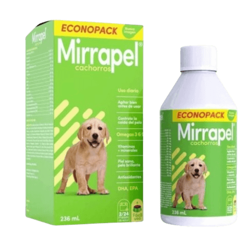 Jarabe Control Caída del Pelo Mirrapel para Cachorros 236ml