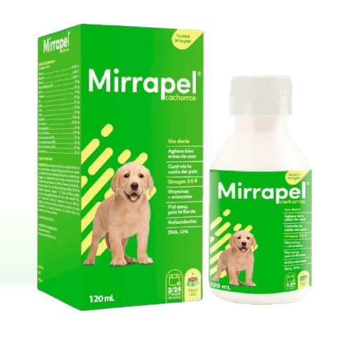 Jarabe Control Caída del Pelo Mirrapel para Cachorros 120ml