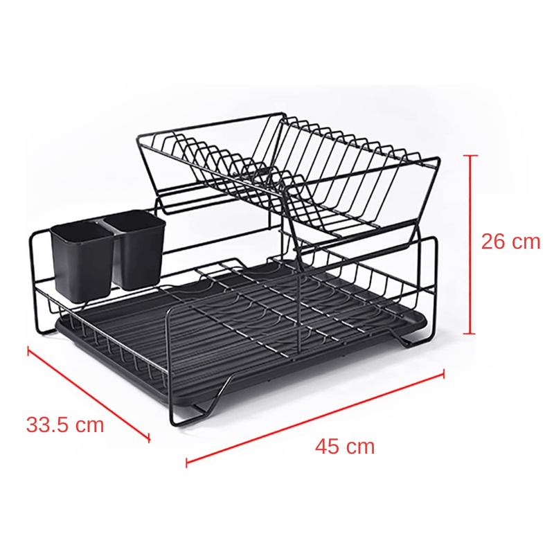 Escurridor-de-Platos-2-Niveles-con-Soporte-para-Utensilios-y-Bandeja