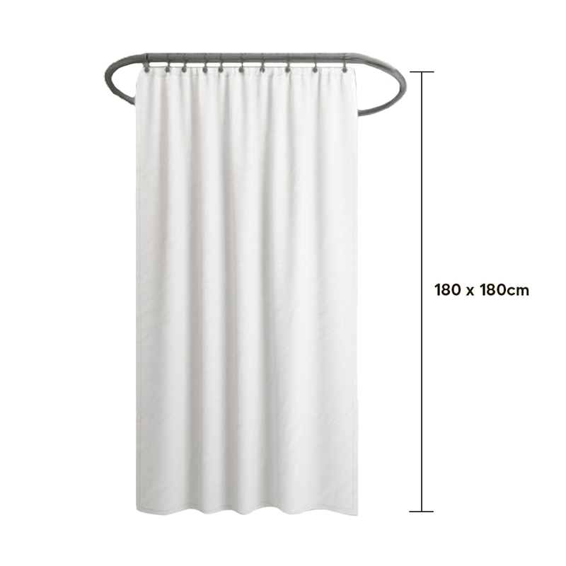 Cortina-para-Baño-Impermeable-Lisa-Marron