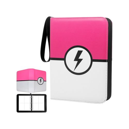 Pokemon Folder 4 Pocket 400 Cartas Pink Electric