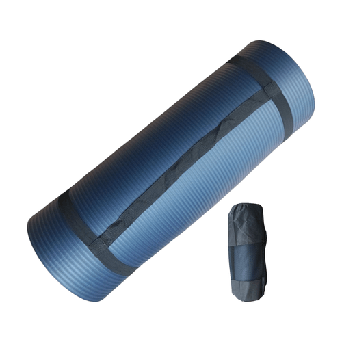Colchoneta Yoga Mat Extra Gruesa 20 Mm Premiun Pilates Gym DARK BLUE