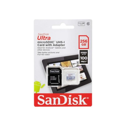 SanDisk Memoria MicroSD XC Ultra - 256GB - Clase 10