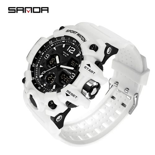 Reloj Deportivo Sanda Hombre Blanco