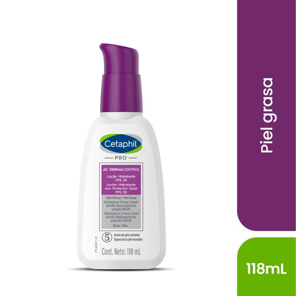 Loción Hidratante Cetaphil Pro AC Control FPS 30 - Frasco 118 ML