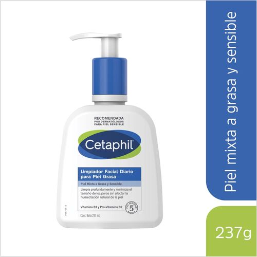 Loción de Limpieza Facial Cetaphil Piel Grasa - Frasco 237 ML