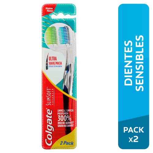 Cepillo Dental Colgate Slim Soft Advenced - Blister 2 UN