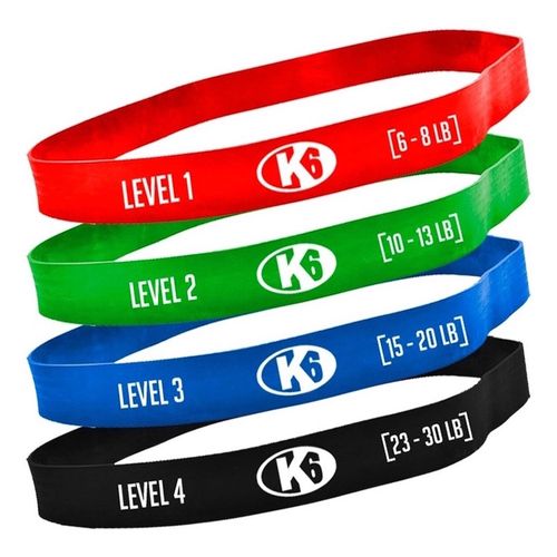 Set de Bandas Cerradas de Resistencia K6 - Caja 4 UN